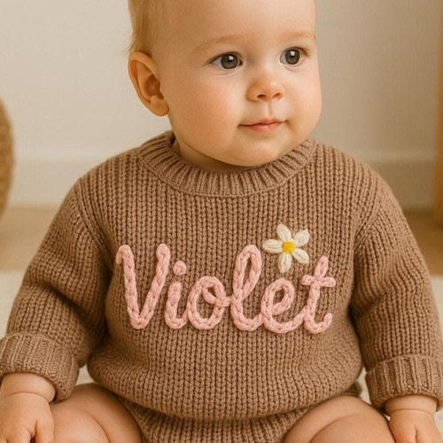 Personalized Baby Name Sweater