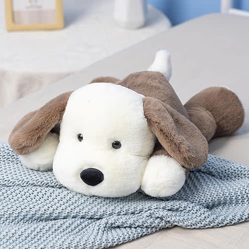 Plush Puppy Dog Stuffed Animal Dog Kids Plush Toy Pillow Hugging Pillow Plush Toy(Brown,30cm/11.8in)