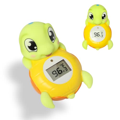 Backstroke Sea Turtle Baby Bath Thermometer,The Infant Baby Bath Floating Toy Safety Temperature Water Thermometer, BPA Free, New Baby Essentials