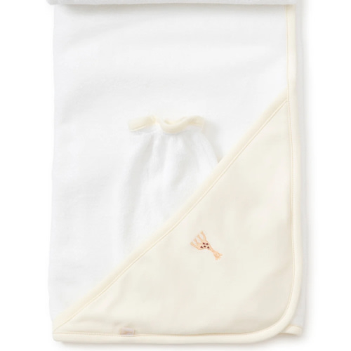 Sophie la girafe Ecru Hooded Towel & Mitt Set