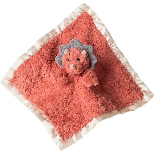 Mary Meyer Baby Lovey Putty Nursery Newborn & Toddler Boys and Girls Security Blanket Stuffed Animal Soft Snuggle Toy, 13 x 13-Inches, Coral Dino