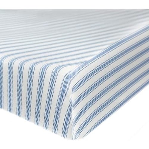 HonestBaby Unisex-Baby Fitted Crib Sheets Set Standard Mattress, 100% Organic Cotton Baby Boys, Girls, Neutral, 1 Pack - Sage, One Size