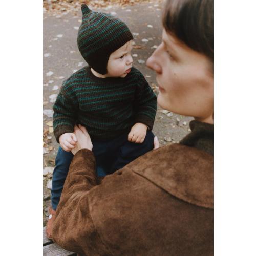 STRIPED KNIT SWEATER - Brown / Green | ZARA United States