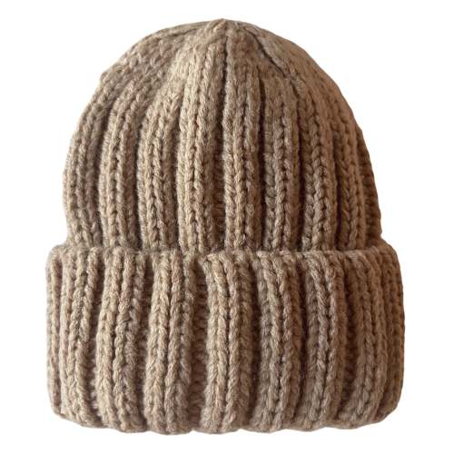 Baby's First Hat, Chunky Knit Taupe