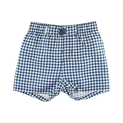 RUGGEDBUTTS Boys UPF50+ Sun Protection Gingham Swim Trunks
