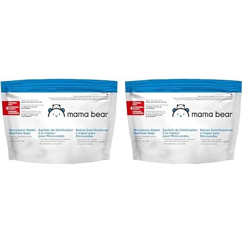 Amazon Brand - Mama Bear Sterilizer Bags, 10-Count (Pack of 2)