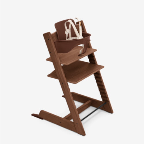 Stokke Tripp Trapp Wood High Chair with Tray: Classic Scandinavian Design