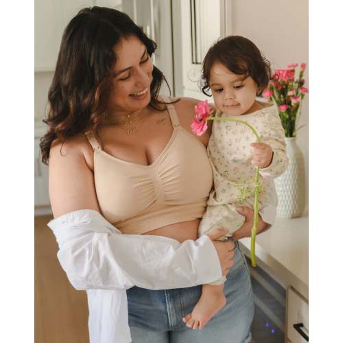 Sublime® Hands-Free Pumping & Nursing Bra | Beige – Kindred Bravely