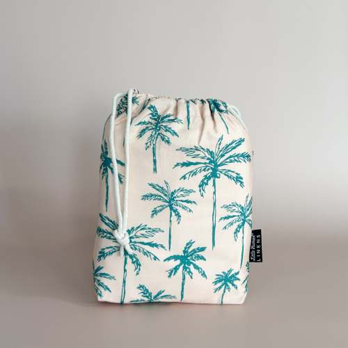 Co-Sleeper Bassinet / Change Pad Waterproof Sheet - Green Palms