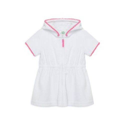 Girls' Hooded Zip Front Swim Cover Up -(9-12 months)