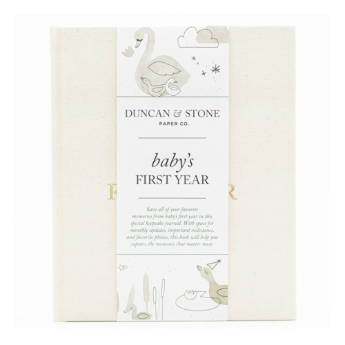 Baby First Year Book - Heirloom Keepsake Baby Memory Book to Record Important Milestones, Favorite Photos & More - Pregnancy Books (Cream,112 Pages)