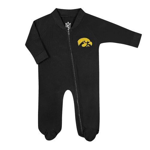 Little King NCAA Long Sleeve Full Zip Footed Romper-Sizes 0-3 Months 3-6 Months and 6-9 Months