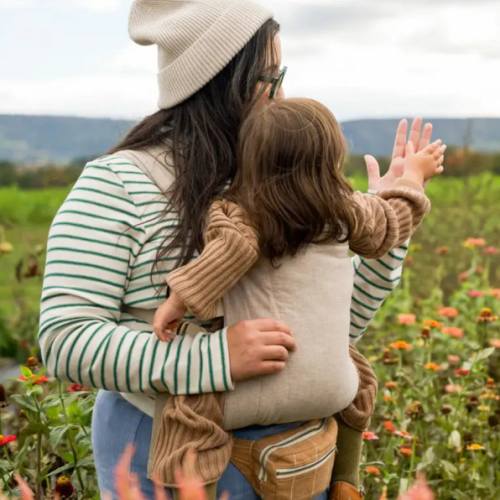 Tan Buckle Baby Carrier | Ergonomic Soft Structured Carrier