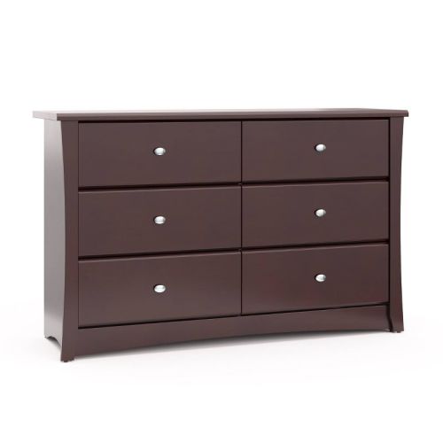 Storkcraft Crescent 6-drawer Double Dresser - Espresso