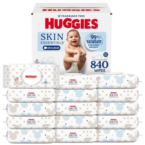 Huggies Skin Essentials Baby Wipes - 840ct -15pk: Diaper Area, Unscented