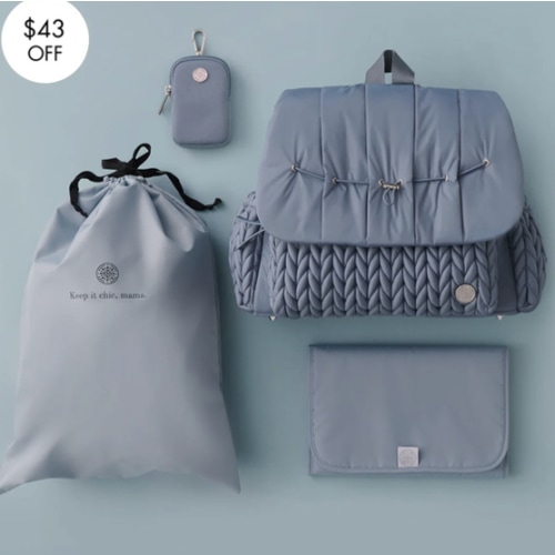 Levy Backpack Ash Blue Mother’s Day Set