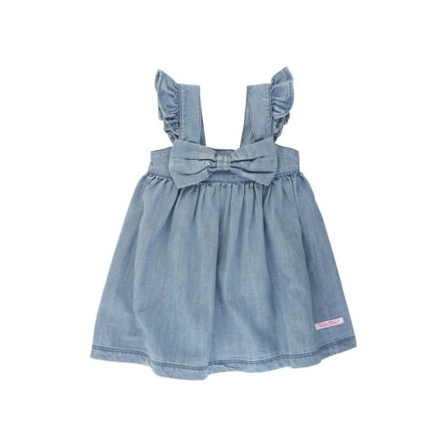 Flutter Sleeve Bow Dress