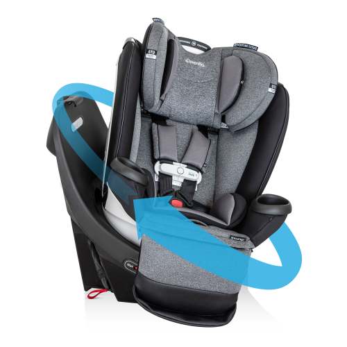 Revolve360 Extend All-in-One Rotational Car Seat with SensorSafe - Onyx Black Color