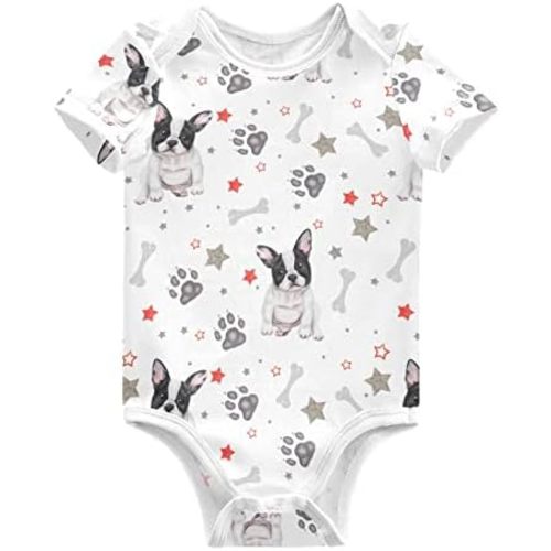 Ollabaky Unisex Baby Bodysuits Short-Sleeve Cotton Baby Clothes for Girls Boys 0-24 Months