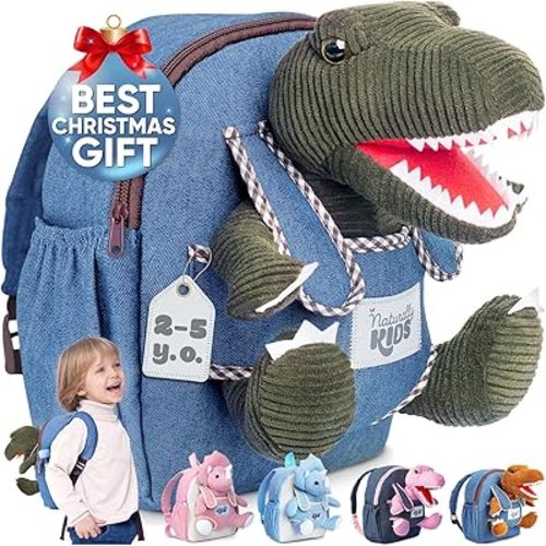 Green Dinosaur Toys for Kids 2-5, Gifts for 2 Year Old Boy, Gifts for 3 Year Old Boys, Toddler Dinosaur Backpack