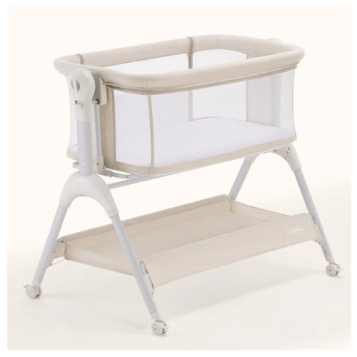 HARPPA Cuddly Sway | 3-in-1 Rocking Baby Bassinet & Bedside Sleeper with Anti-Reflux Mattress for Newborns | Attaches to Bed, Adjustable Height, Tool-Free Setup, Portable Wheels, CPSC Certified, Gentle Rocking Motion | Ideal for Infants, Safe Co-Sleeping