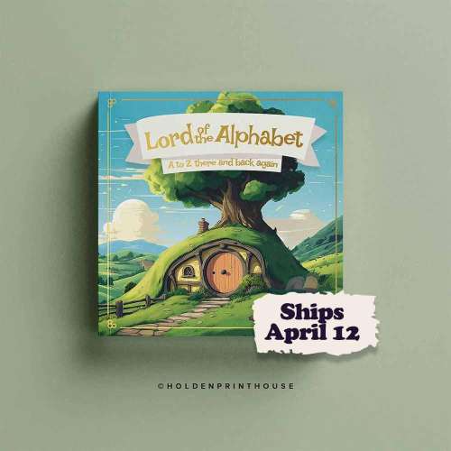 Lord of the Alphabet ABC Baby Book // LOTR Inspired Childrens Book, Nerdy Baby Book, Baby Shower, Gift Idea