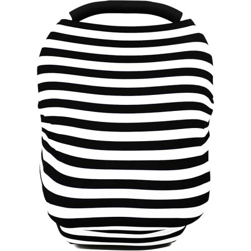 Car Seat Covers High Stretchy- Carseat Canopy for Babies, Multi- use Breastfeeding Covers, Baby Shower Gifts for Boys and Girls