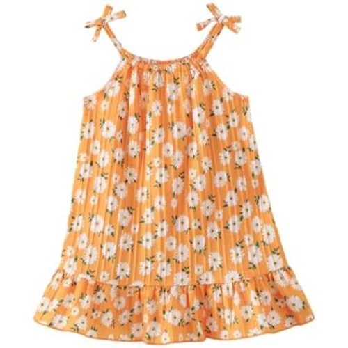 Kucnuzki Baby Girl Clothes Cute Spring Summer Sun Dresses Toddler Casual Beach Boho Floral Dress Girls Summer Outfits