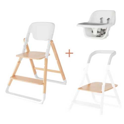 Ergobaby 3-In-1 Evolve High Chair: Natural Wood