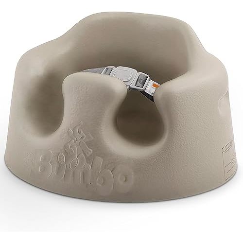 Bumbo Baby Floor Seat, Portable Infant Sit Up Activity and Eating Chair, Taupe