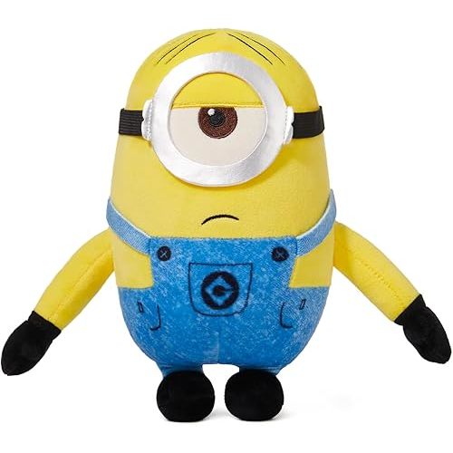 MINISO 9'' Minions Stuffed Animals Plush Toy (Stuart), Kawaii Soft Cute Sleeping Plushies Bedding Pillow for Kids Toddler Toys Boys Girls