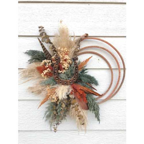 Western Rope Wreath Decor Lasso Wreath Western Baby Wall Sign Western Gender Neutral Nursery Name Sign Western Farmhouse Rustic Wall Decor
