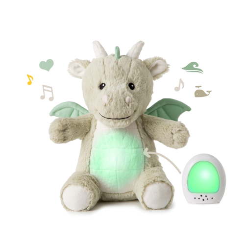 Cloud B Love Light Buddies - Drake the Dragon, Rechargeable Plush Nightlight & Sound Soother