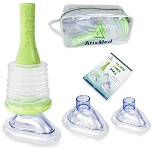 LifeVac Home & Yellow Travel Combo Kit - Portable Suction Rescue Device, First Aid Kit for Kids and Adults, Portable Airway Suction Device for Children and Adults
