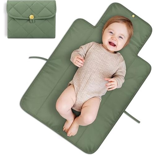 Portable Diaper Changing Pad - Soft and Easy to Clean Diaper Changing Mat for Babies - The Perfect Lightweight and Foldable Pad for Traveling
