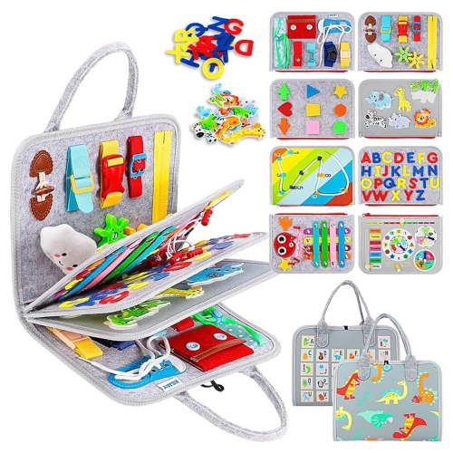 Educational Busy Board For Toddler Early Learning Develops Fine Motor Skills Play & Sensory Exploration