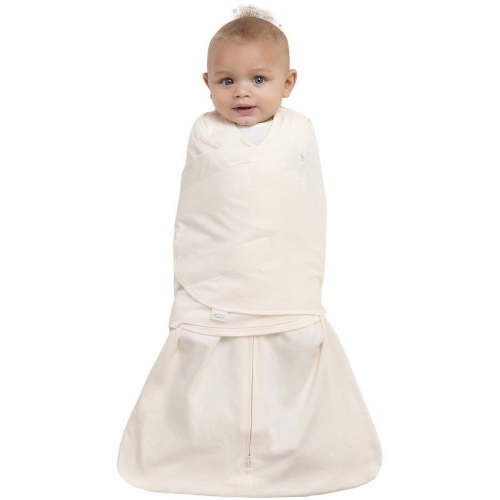 Halo SleepSack Swaddle for Infants, 100% Organic Cotton, Cream, Newborn, Transition Sleep Sack