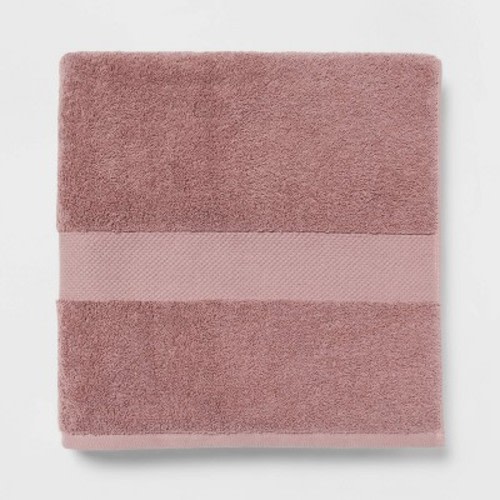 Performance Plus Bath Towel - Threshold™, Color: Mauve, Size: Oversized Bath Towel