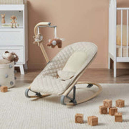 Raven Rocker - Natural: Foldable Baby Bouncer | Mocka
