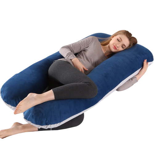 U-Shaped Pillow For Women To Relieve Abdominal Pain, Pure Cotton Waist Side Sleeping Pillow-sebneei