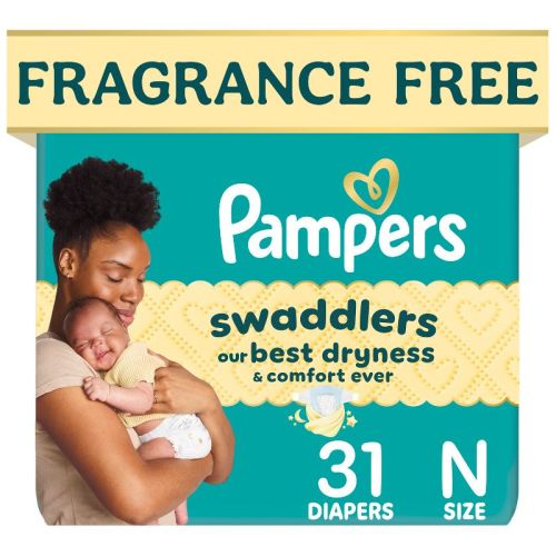Pampers Swaddlers Sensitive Disposable Diapers - Size 0 - 31ct