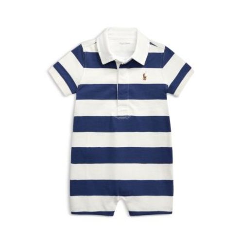 Boys' Striped Cotton Rugby Shortall - Baby