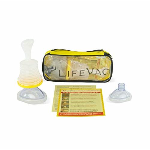 LifeVac Yellow Travel Kit - Portable Suction Rescue Device, First Aid Kit for Kids and Adults, Portable Airway Suction Device for Children and Adults