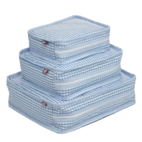 Stacking Set | Baby Blue Gingham