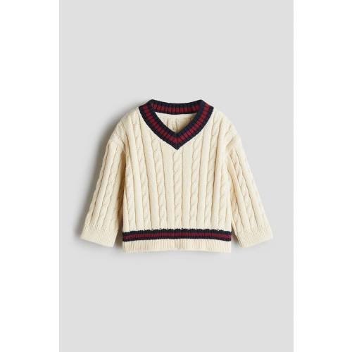 CABLE-KNIT COTTON SWEATER
