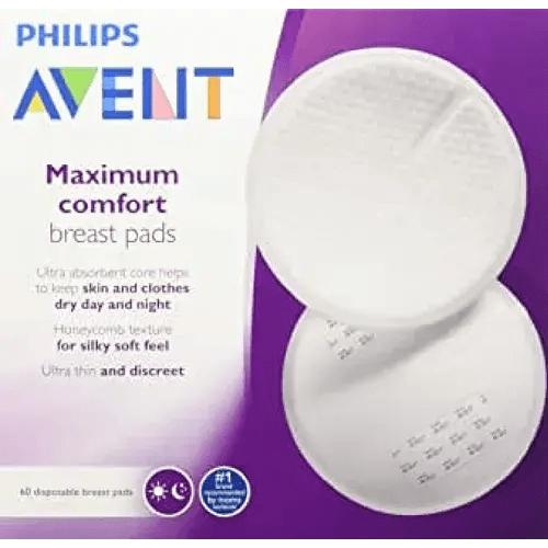 Avent Breast Pads - Disposable - Day or Night - 60 Pack | Baby Bunting AU
