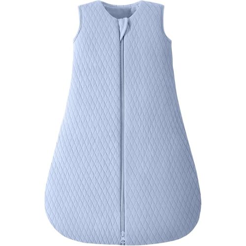 Yoofoss Baby Sleep Sack 0-6 Months TOG 2.5 Winter Baby Wearable Blanket, 100% Cotton Infant Sleeping Sack 2-Way Zipper Warm Quilted Sleep Sack