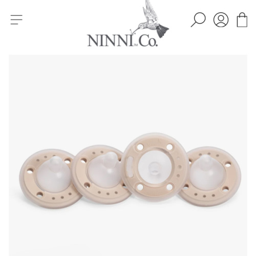 Ninni Pacifier- SOatmeal 4 Pack Pacifier Like a Breast – Ninni Co