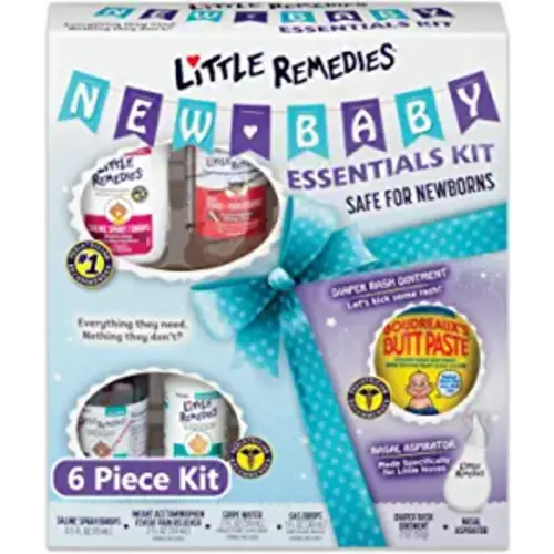 Little Remedies New Baby Essentials Kit, 6 Piece Kit for Baby's Nose and Tummy - 6 Piece Set (Pack of 1)