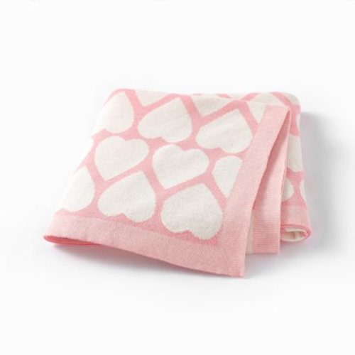 Cotton Baby Blanket Knitted Newborn Girl Boy Bedding Quilt 100*80CM Stroller Seaddling Cute ️Loving Super Soft